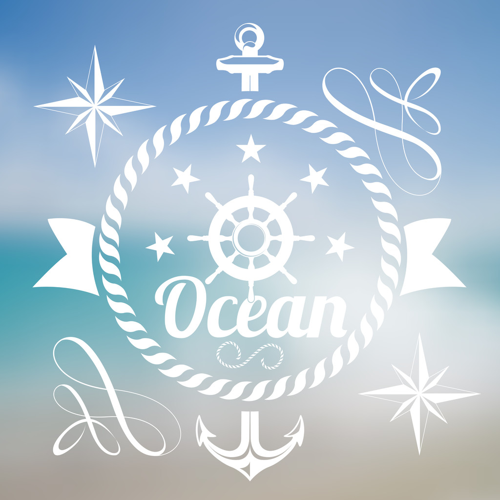 Ocean background vector illustration   - Vector, Image
