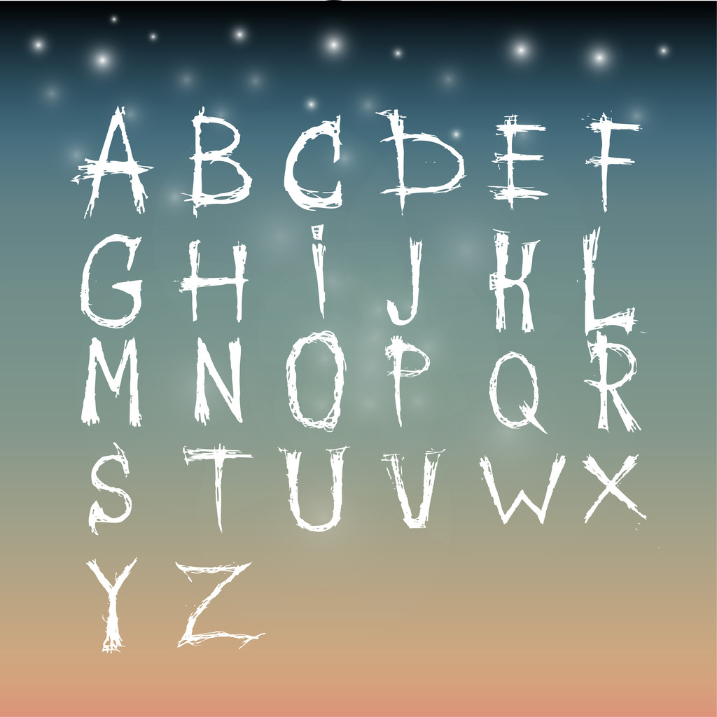 Illustration zum Alphabet-Vektorsatz   - Vektor, Bild