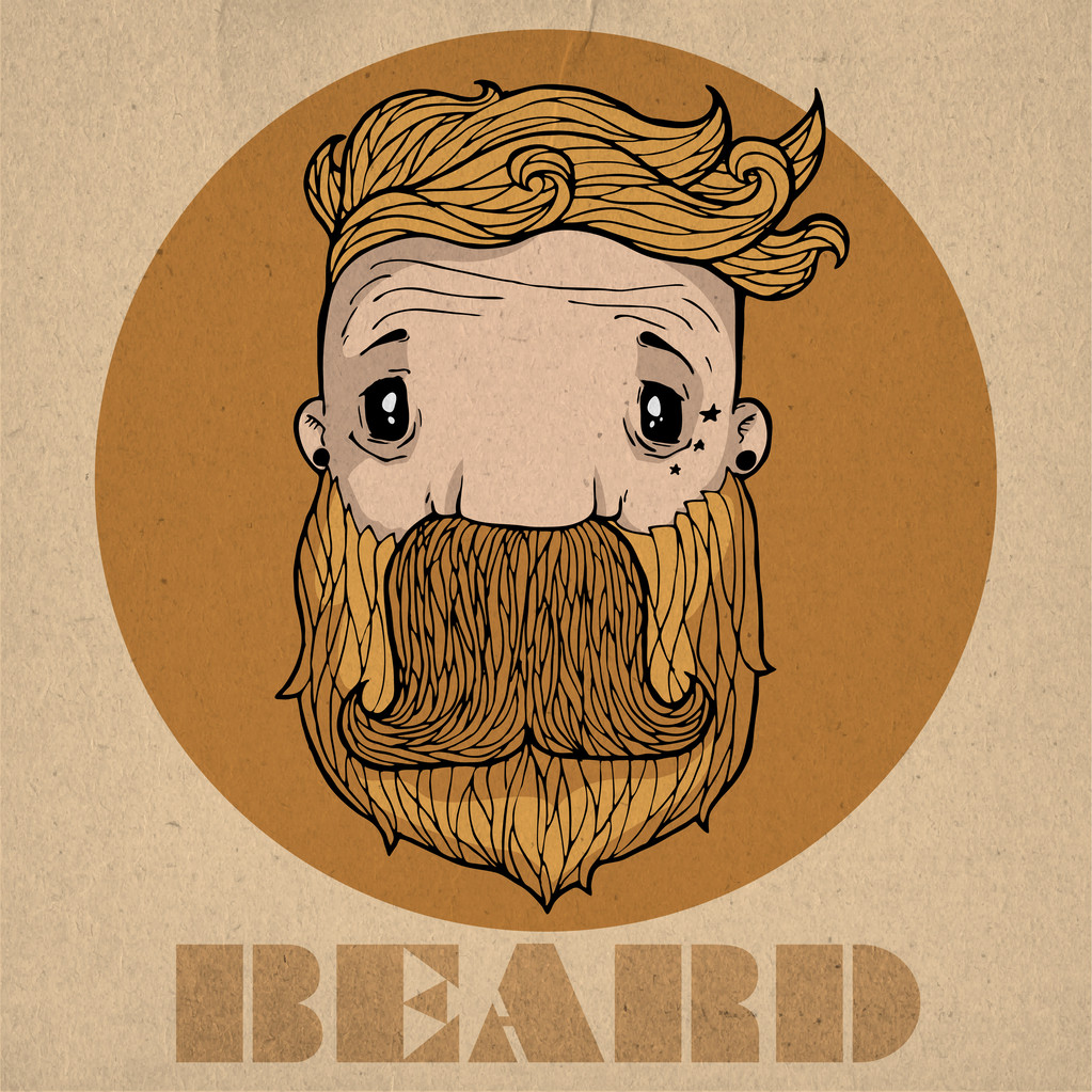 Beard icon vector illustration   - Vector, Image