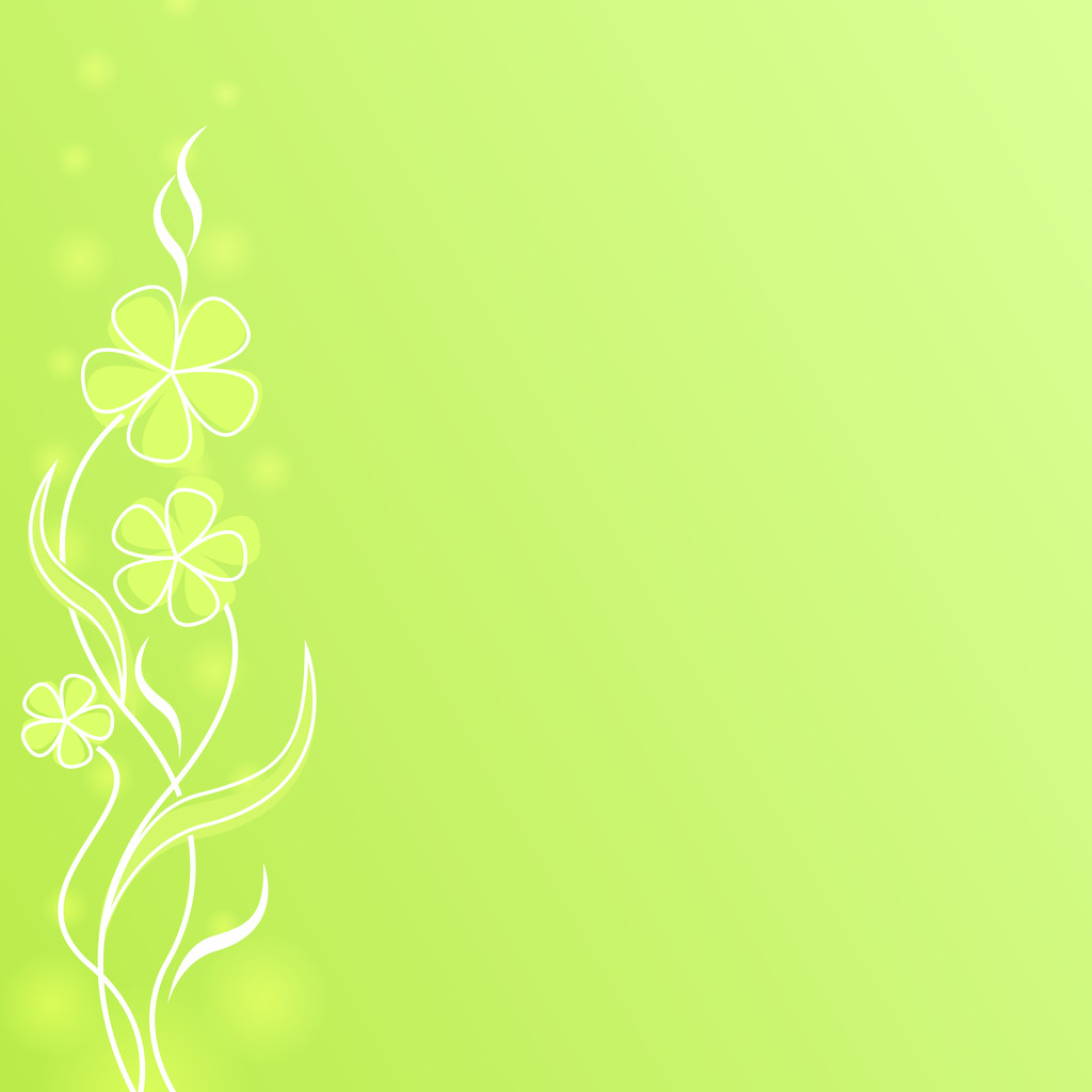 abstrakte hellgrüne Blume Frühling Hintergrund mit Kopierraum. - Vektor, Bild