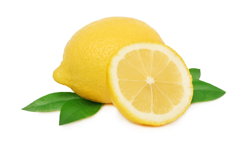bir bütün ve yarım olgunlaşmış limon - Fotoğraf, Görsel