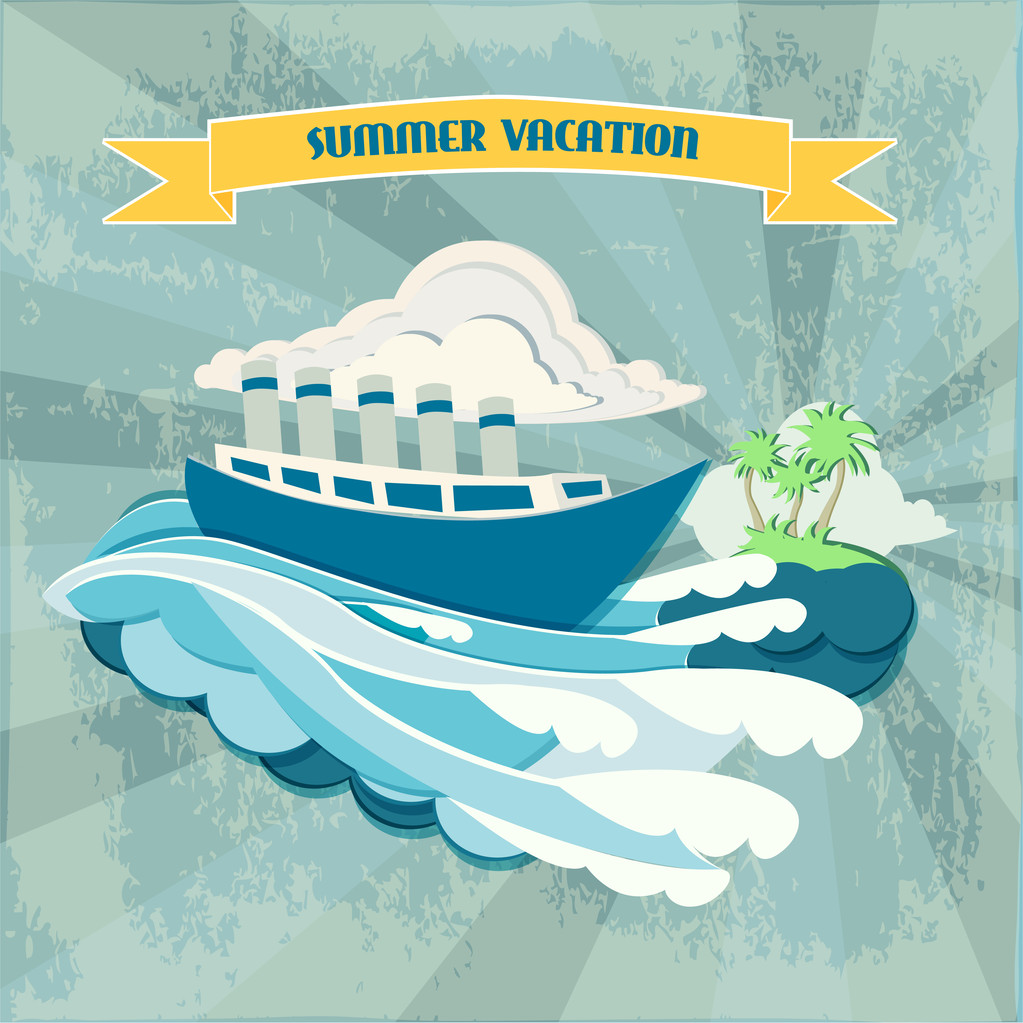 vacaciones de verano fondo banner vector ilustración
   - Vector, imagen