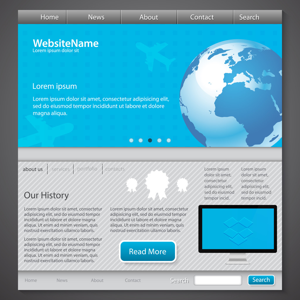 веб-сайт банер Векторні ілюстрації
   - Вектор, зображення