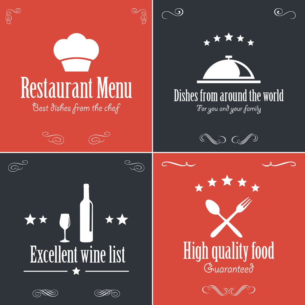 menu banner ilustração vetorial
   - Vetor, Imagem