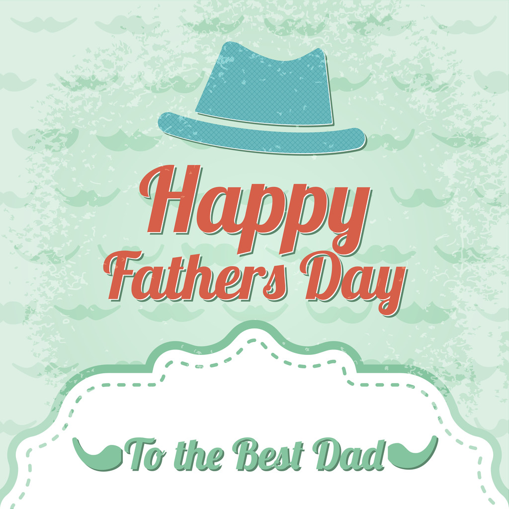 Happy father's day label - Vector, Image