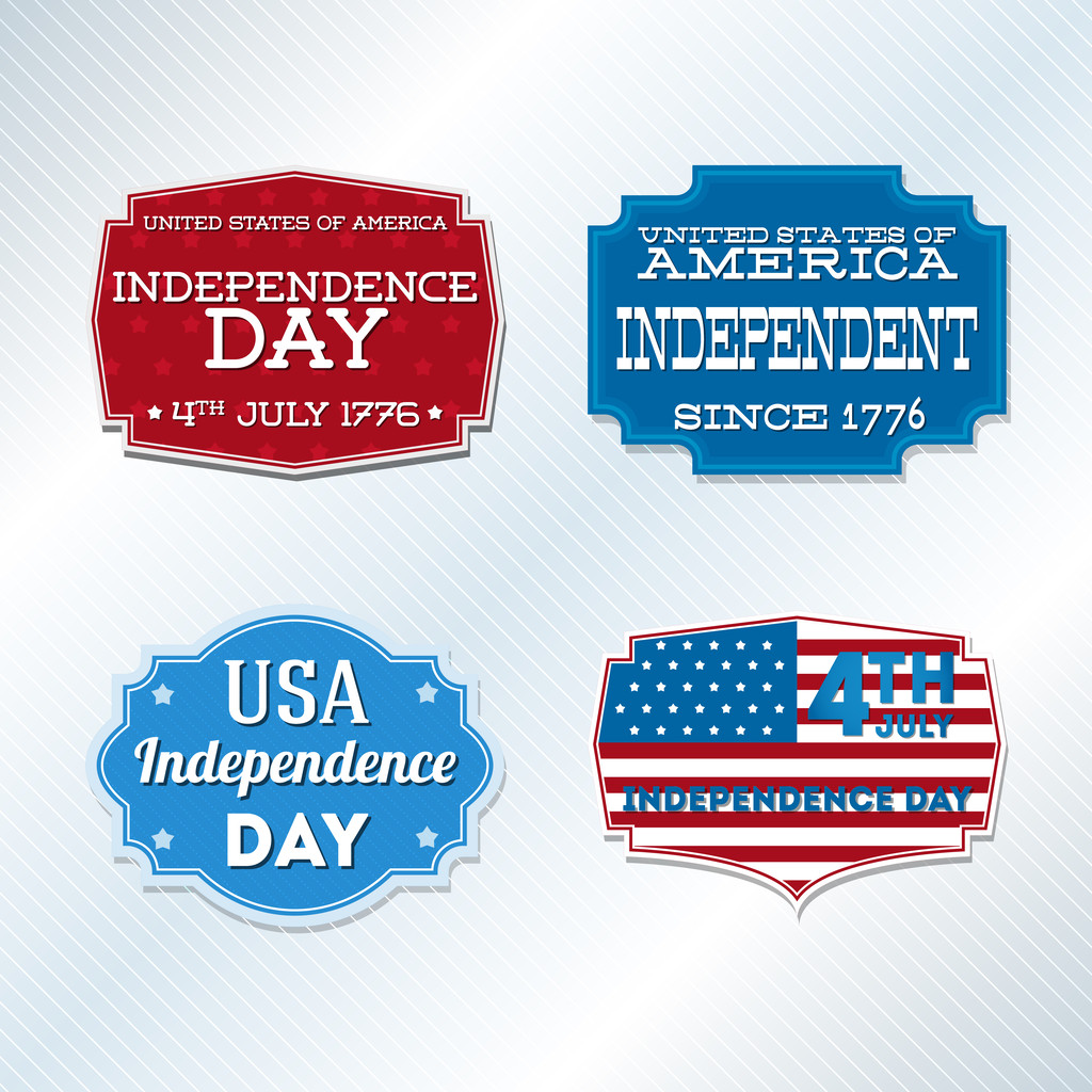 ΗΠΑ ημέρα ανεξαρτησίας σύμβολα - Διάνυσμα, εικόνα