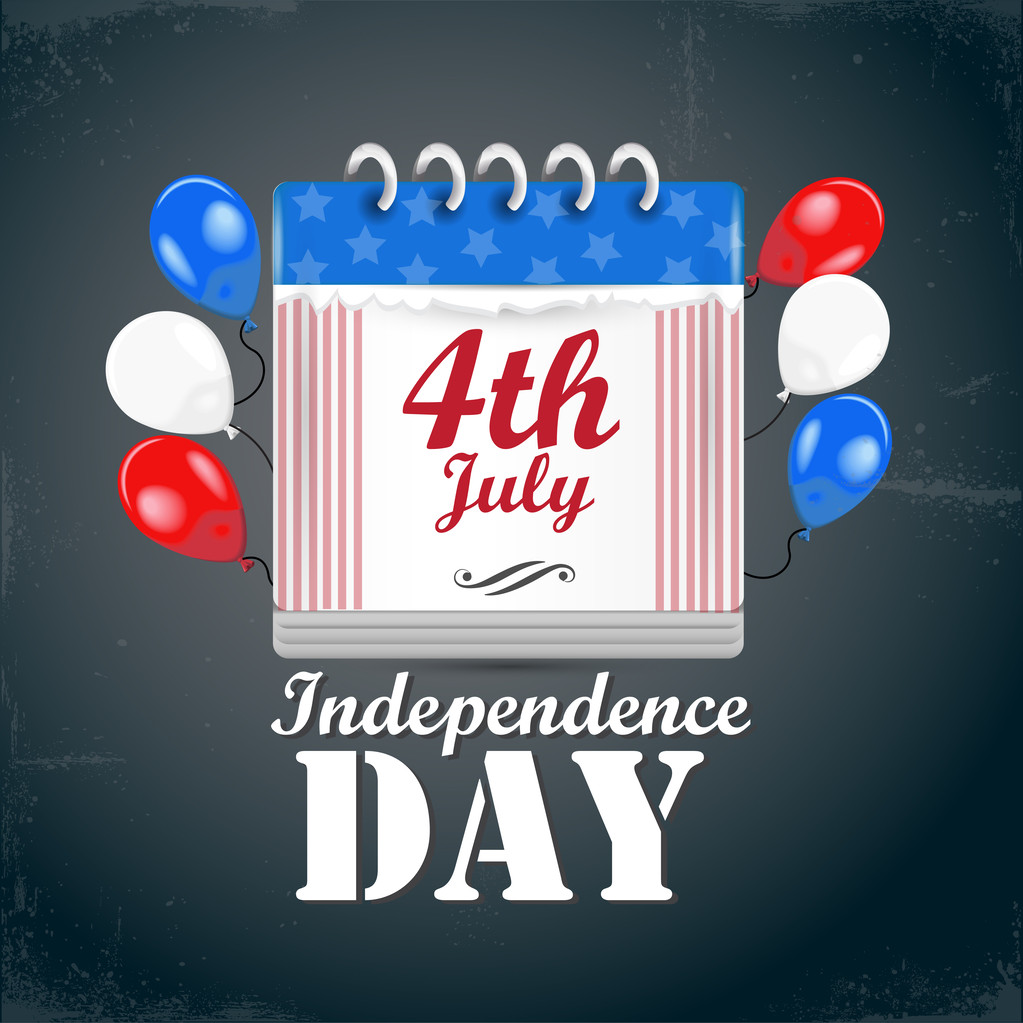 ΗΠΑ ημέρα ανεξαρτησίας σύμβολα - Διάνυσμα, εικόνα