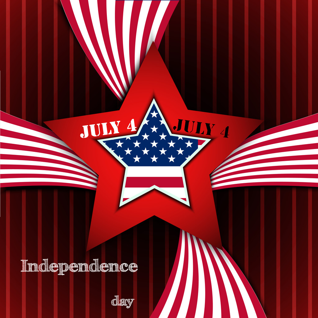 Diseño de postales del Día de la Independencia
 - Vector, Imagen