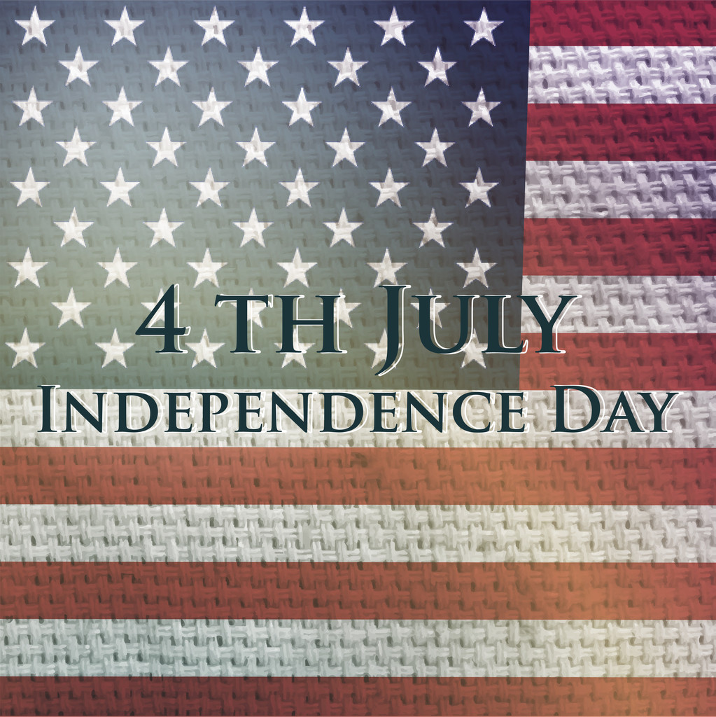 Vector independence day background. Retro vintage version - Vector, Image