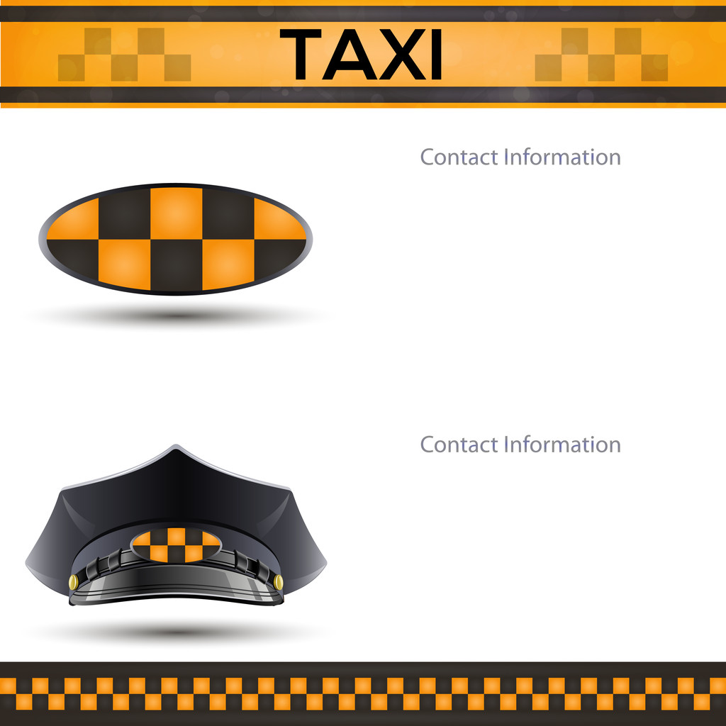Corrida fundo laranja, táxi modelo de cobertura de táxi
. - Vetor, Imagem