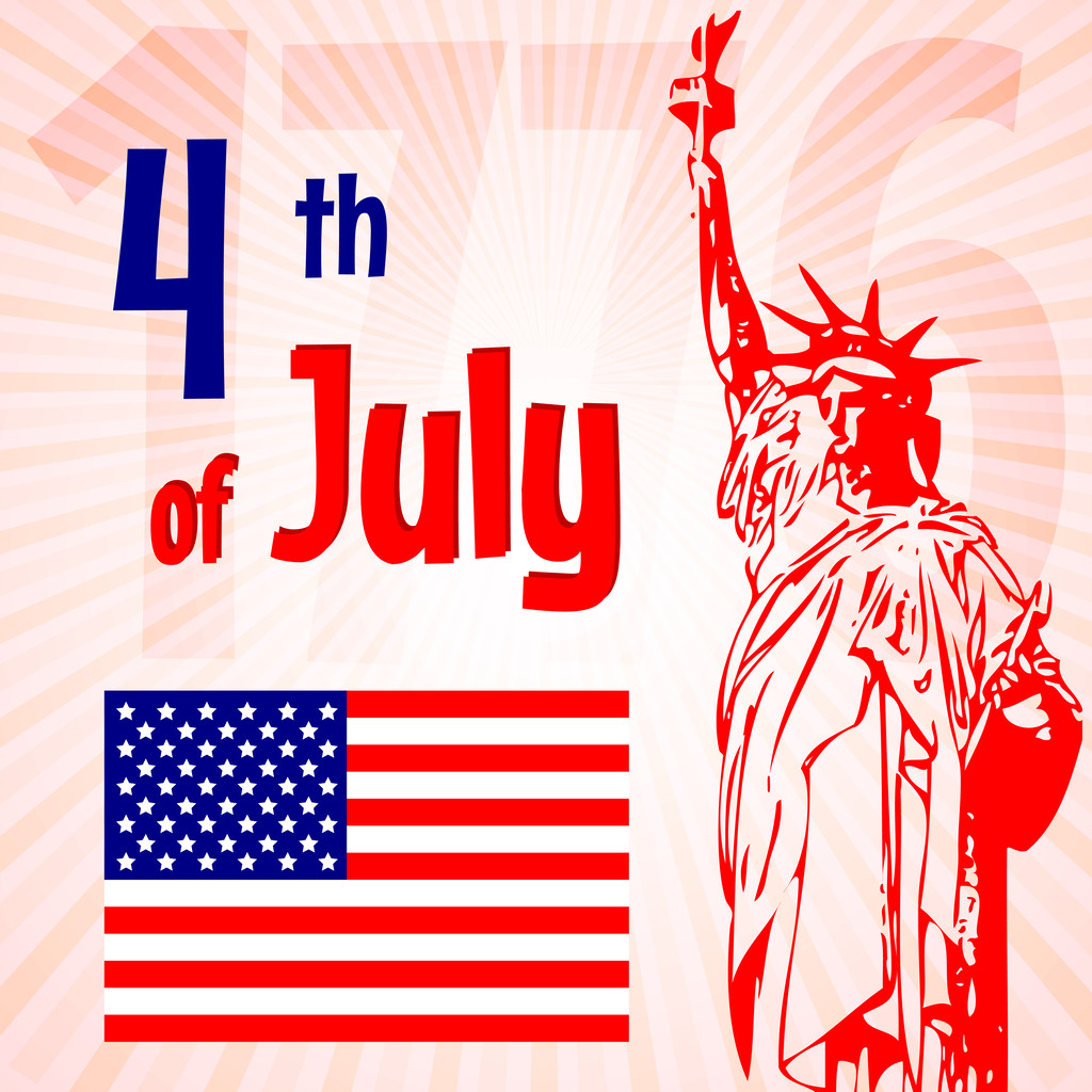 Vector independence day background. - Vector, Image