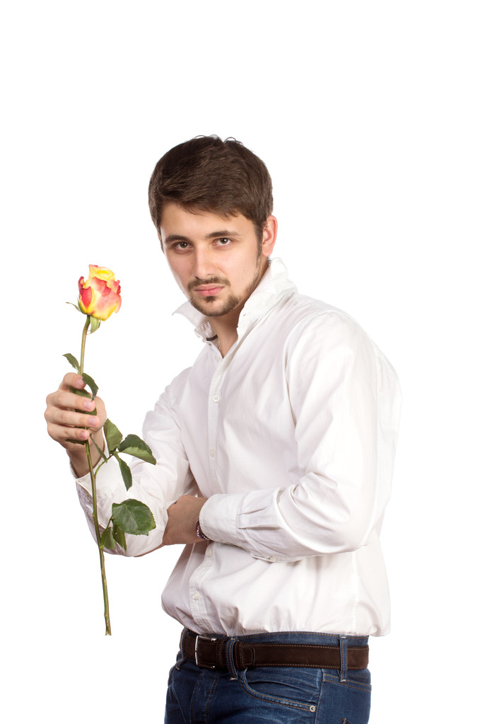 man with rose - Photo, Image