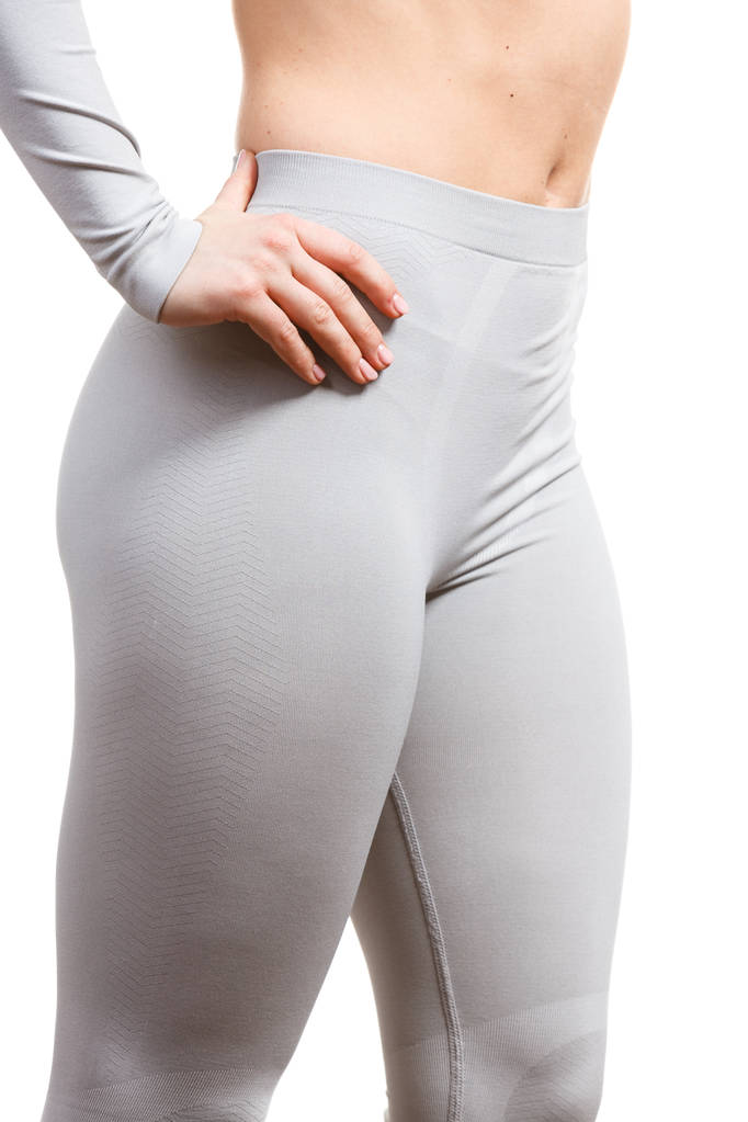 kobiece biodra na sobie bieliznę termoaktywną - Zdjęcie, obraz
