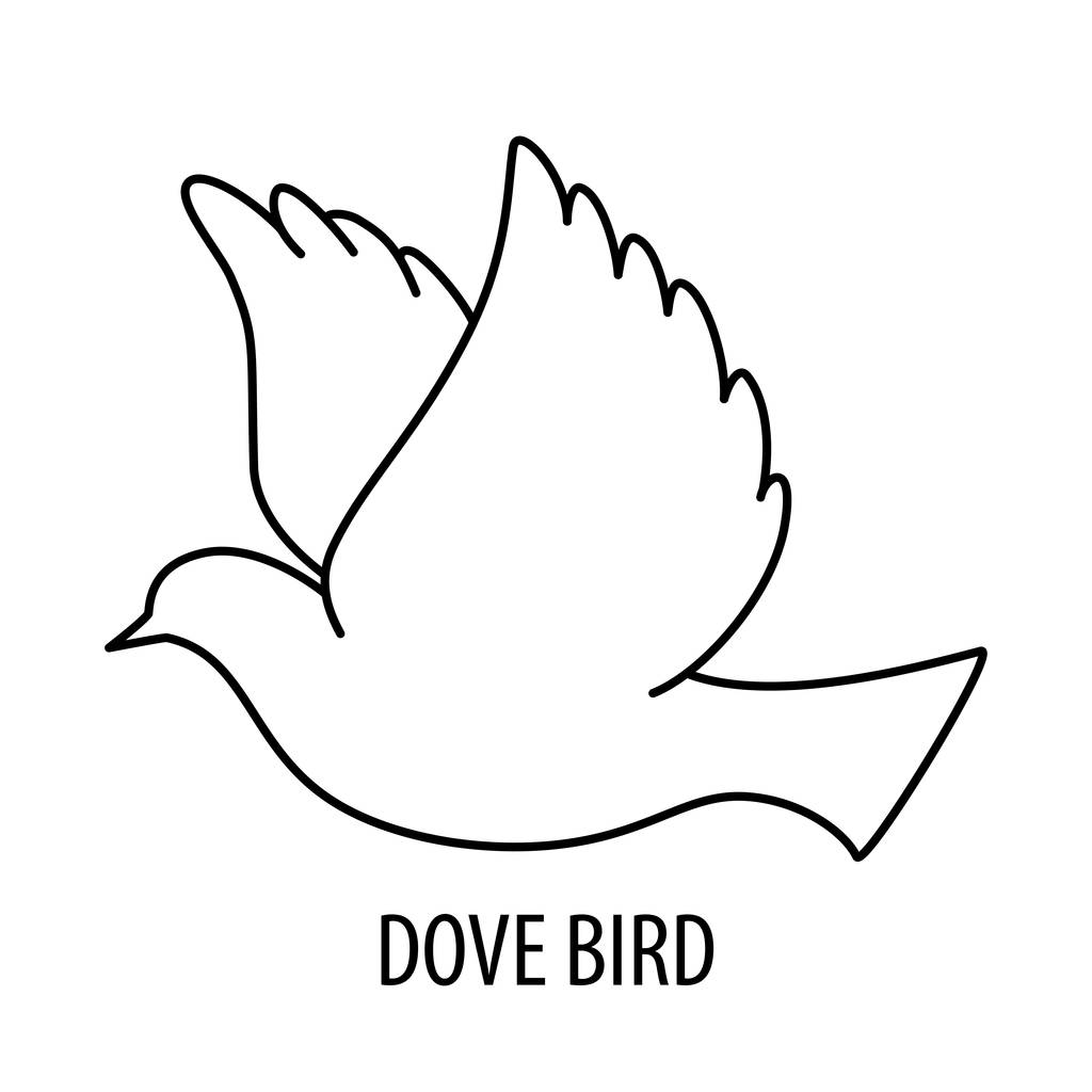 duif vogel icoon - Vector, afbeelding