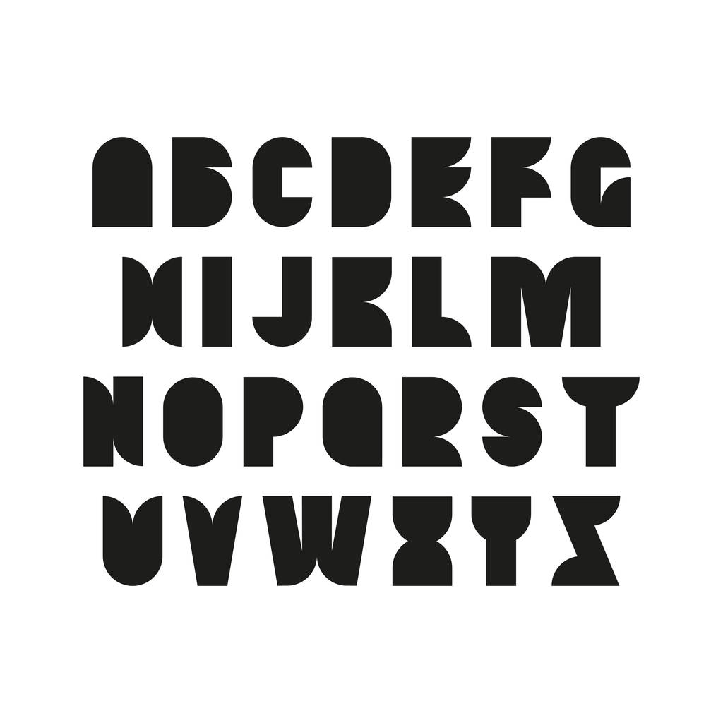простой декоративный шрифт, заглавные буквы
 - Вектор,изображение