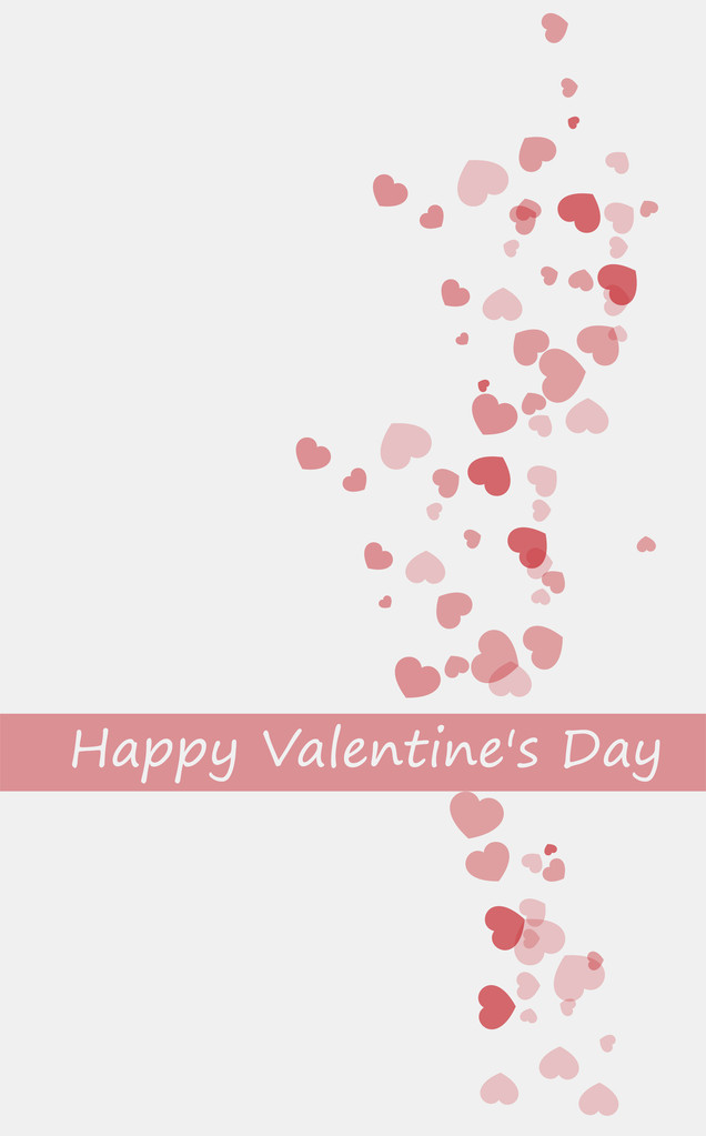 Valentinstag-Hintergrund mit Herz - Vektor, Bild