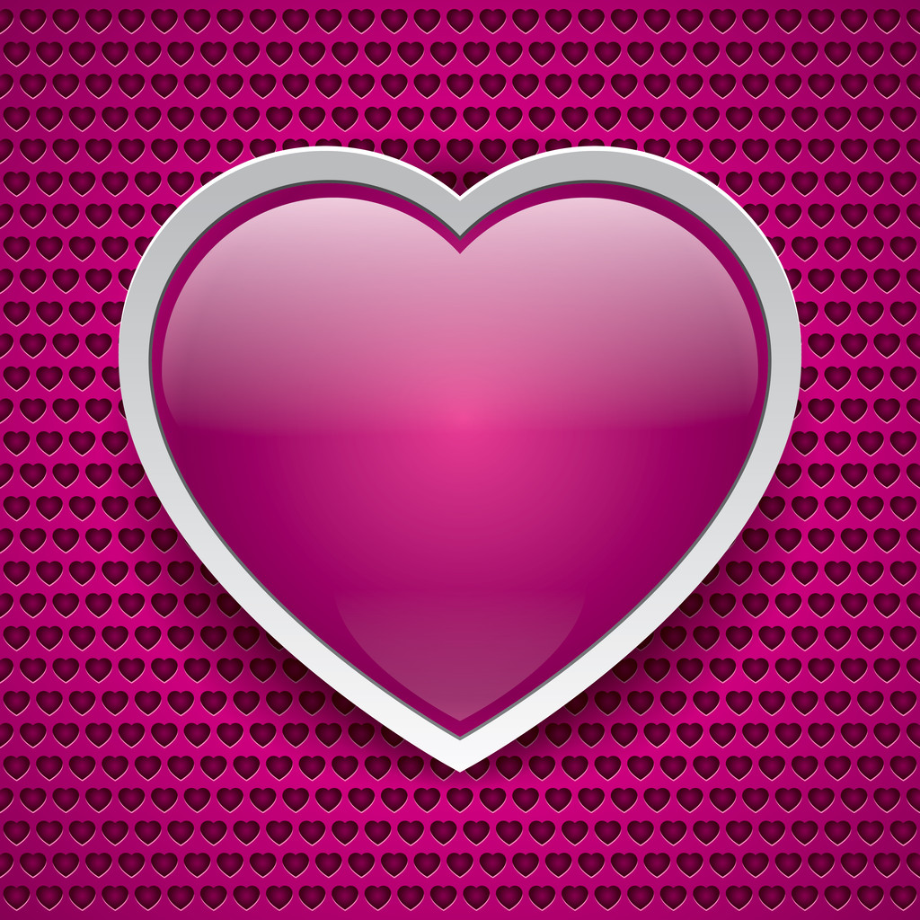 vector hart knop, love textuur, roze achtergrond, een oppervlak - Vector, afbeelding
