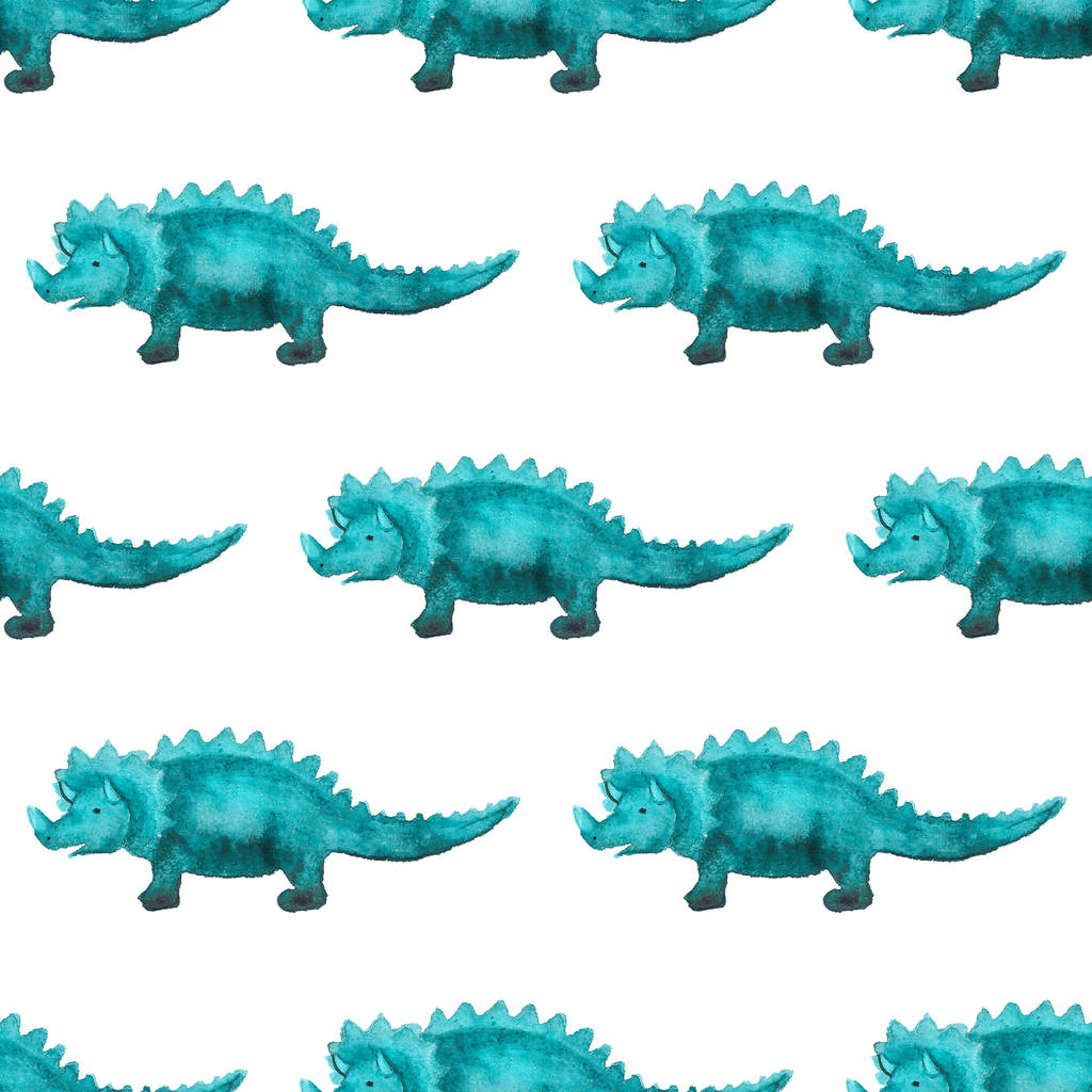 απρόσκοπτη μοτίβο με δεινόσαυρους - Φωτογραφία, εικόνα