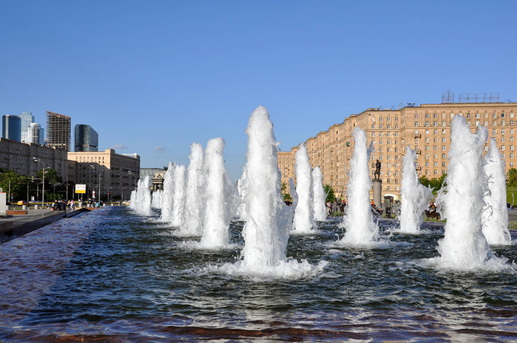 モスクワのビクトリーパークの噴水, ロシア - 写真・画像