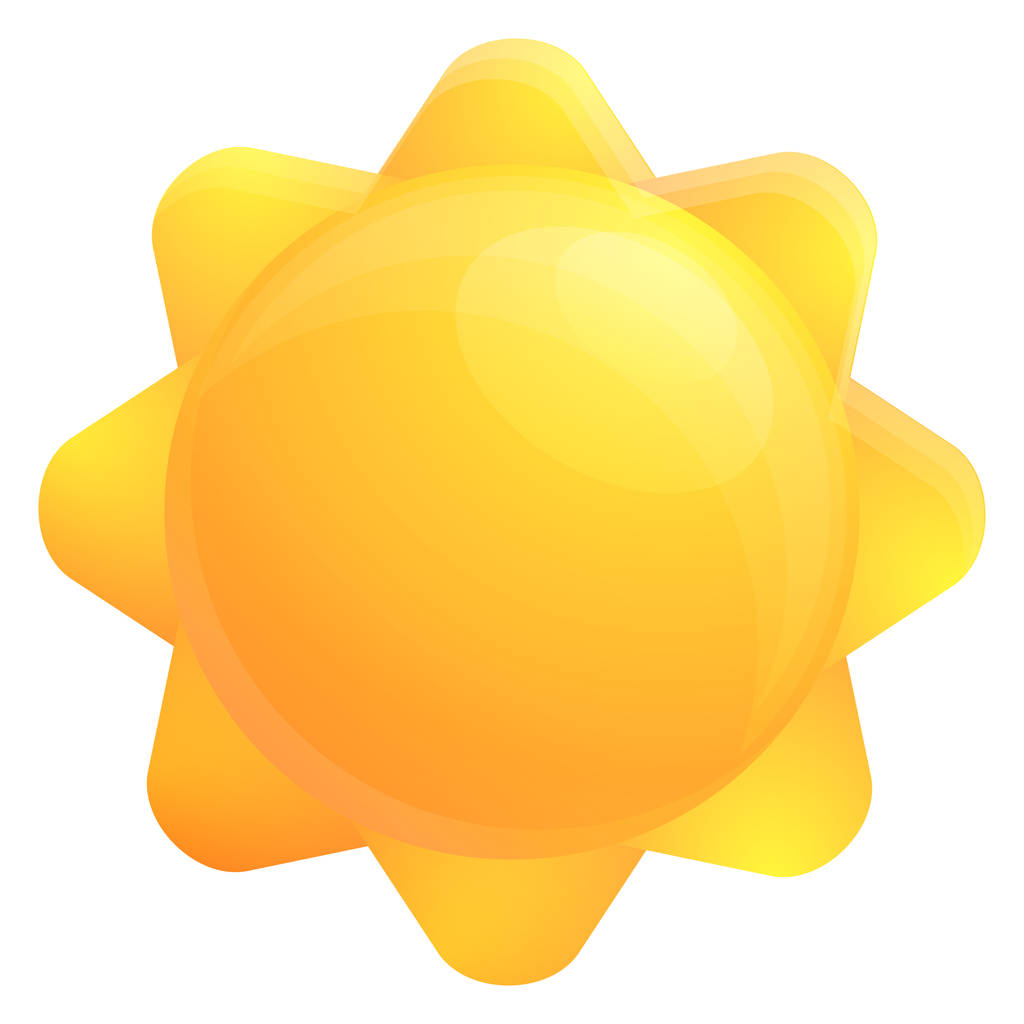 icono del sol, ilustración vectorial - Vector, Imagen