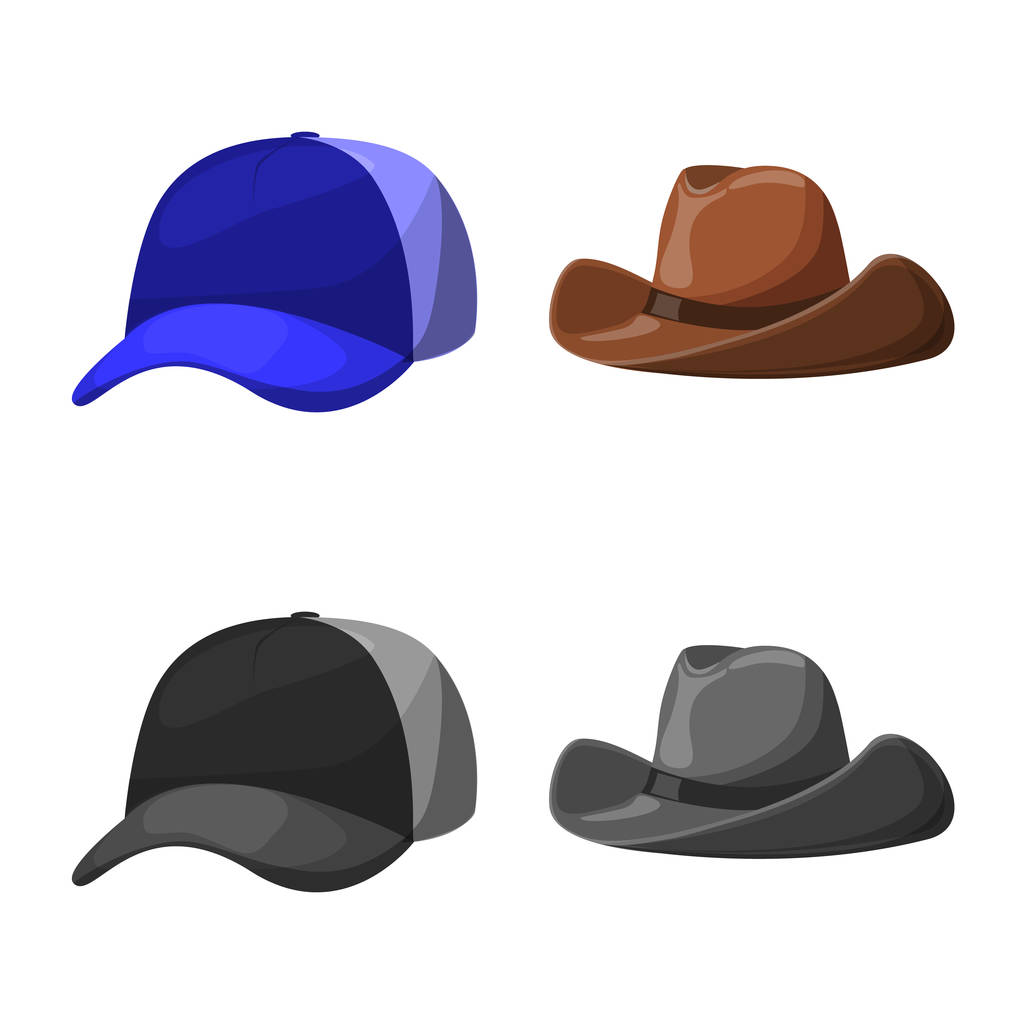Illustrazione vettoriale del logo dell'abbigliamento e del cappuccio. Collezione di abbigliamento e berretto stock symbol per web
. - Vettoriali, immagini