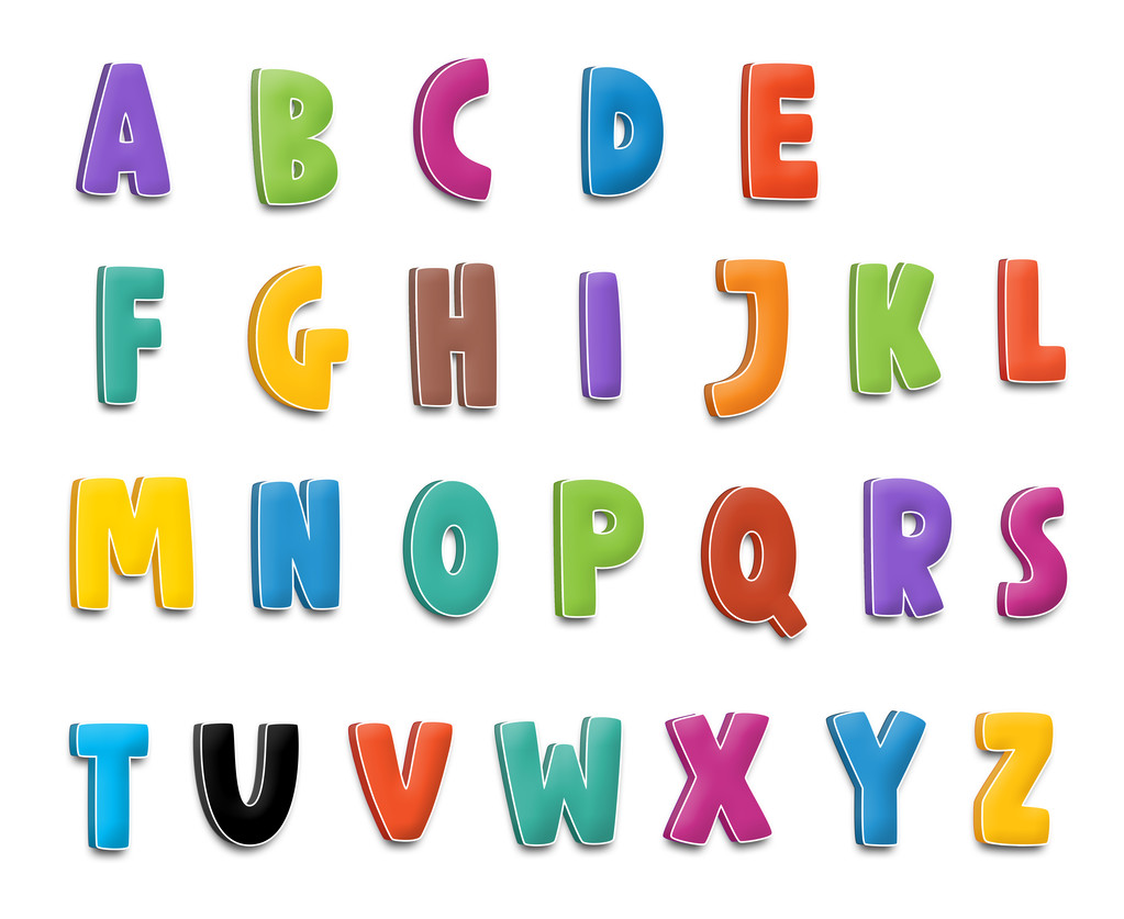 The cartoon alphabet or numbers - for the children - Photo, Image