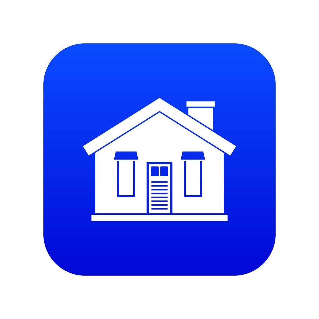 House ikon digitális kék - Vektor, kép