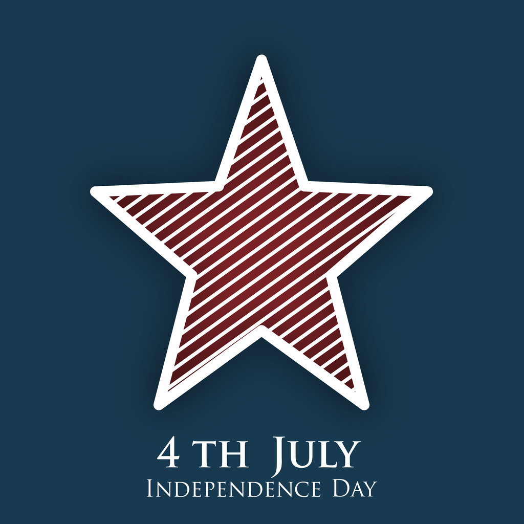 4 Temmuz Bağımsızlık günü arka plan. - Vektör, Görsel