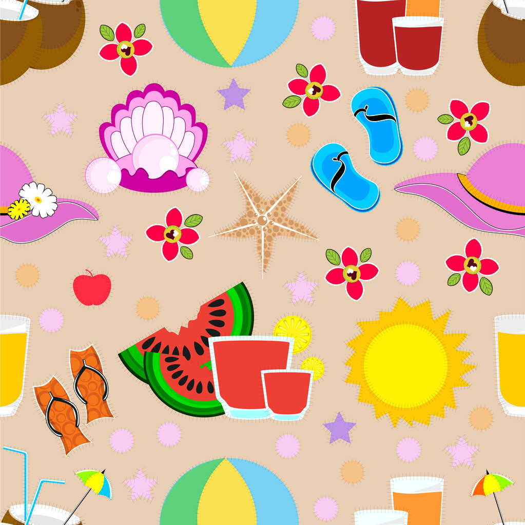 Seamless background for Summer. - Vector, Image
