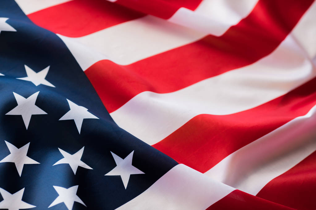 Unabhängigkeitstag, amerikanische Flagge, Nahaufnahme. - Foto, Bild