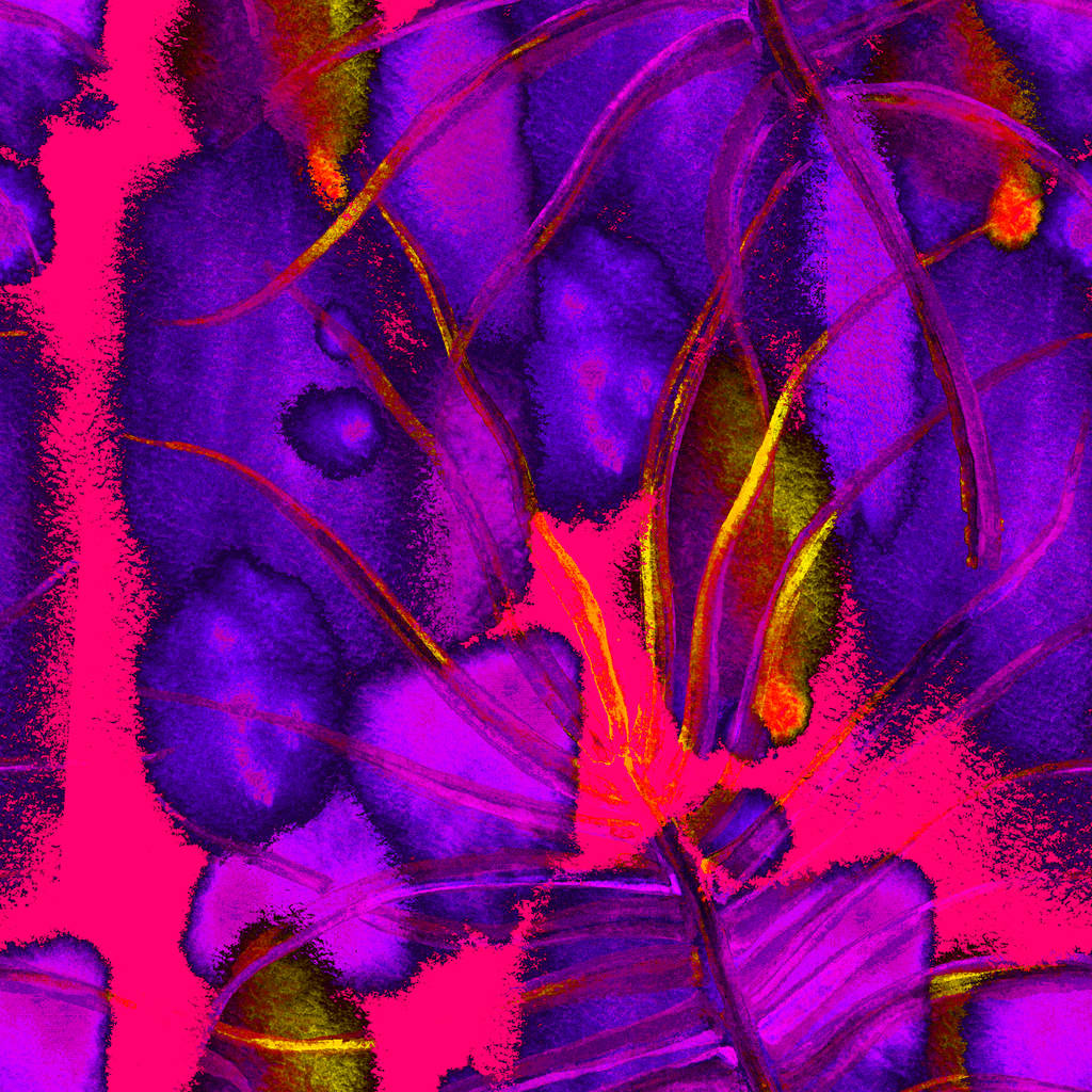 Trooppinen violetti saumaton kuvio. Kesäviidakko - Valokuva, kuva