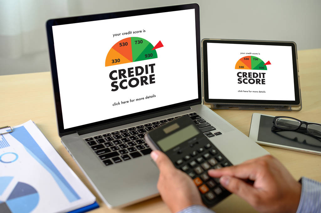 Kreditní skóre (podnikatel kontrola bonity Online a finanč - Fotografie, Obrázek