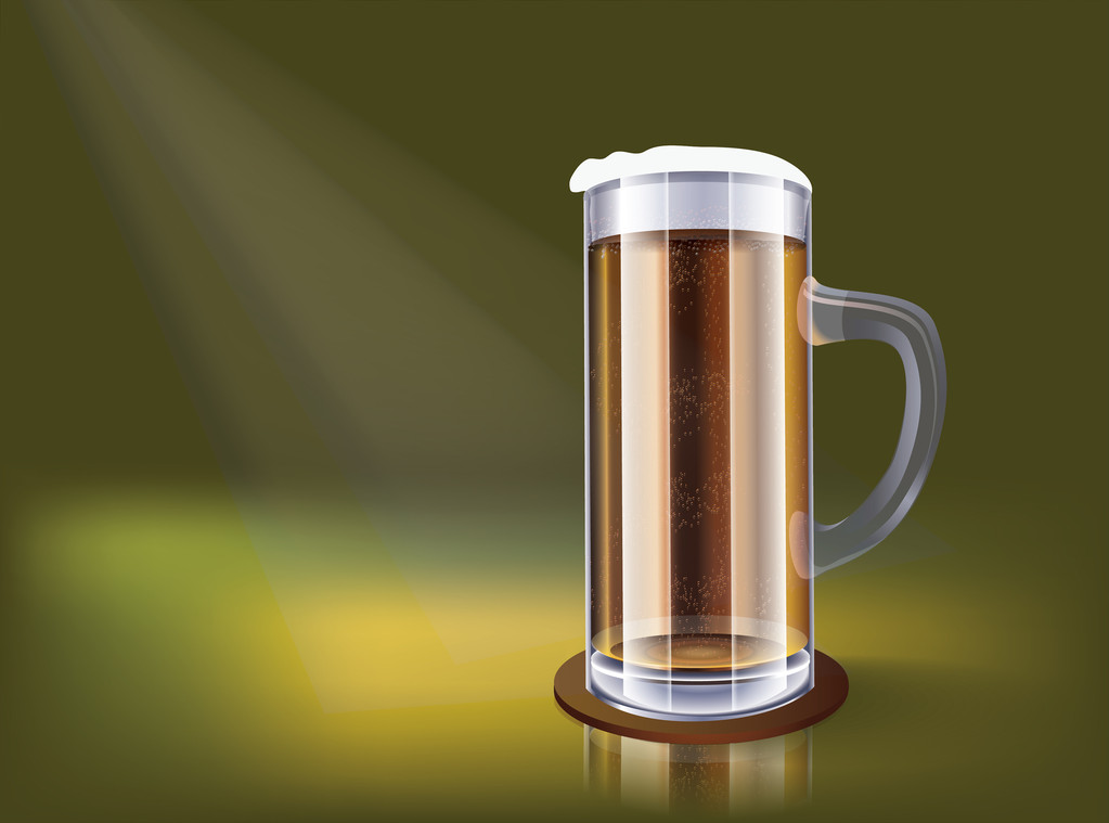 Eccellente bicchiere di birra - illustrazione vettoriale
 - Vettoriali, immagini