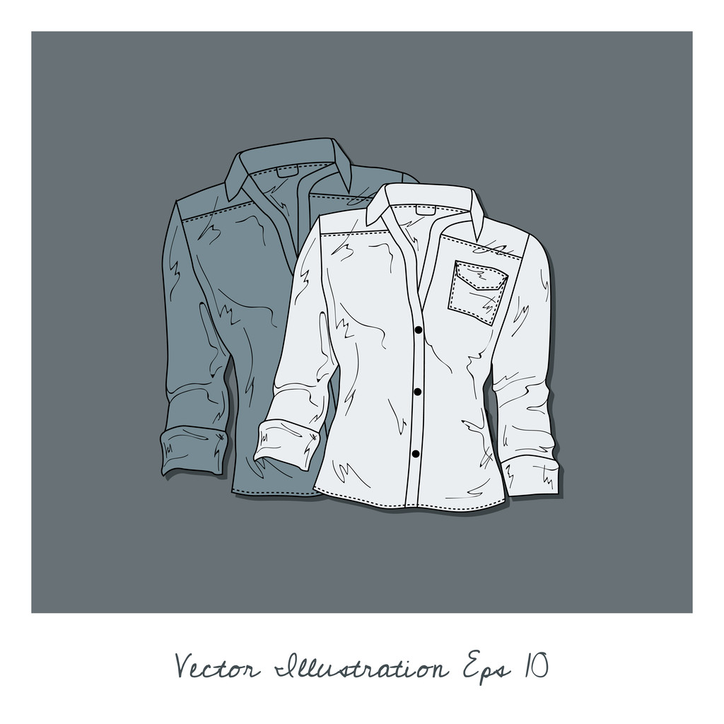 Vector background with blouses. - Vector, Image