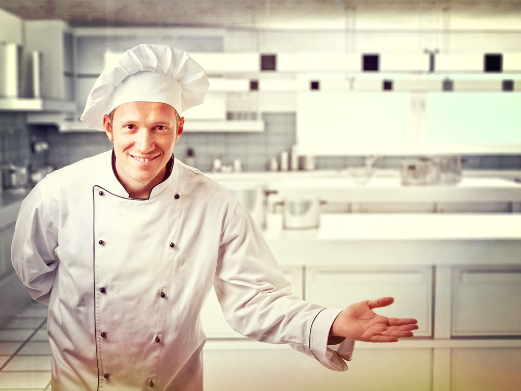 chef-kok portret - Foto, afbeelding