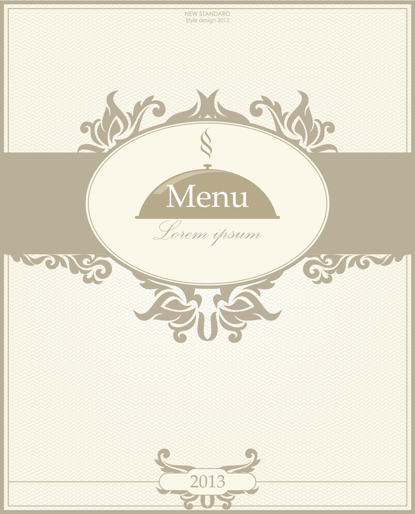 Restaurant menu design. Vector illustration - Vector, Image