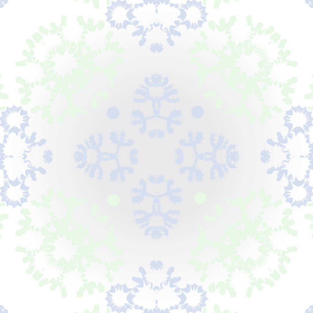Kruhový vzor abstraktního motivem se sněhovými vločkami. Zimní téma  - Vektor, obrázek
