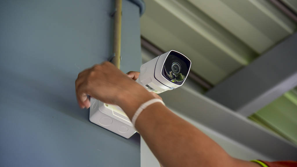 Una tecnología inalámbrica de la cámara infrarroja del CCTV 4.for mira el área de seguridad
 - Foto, imagen