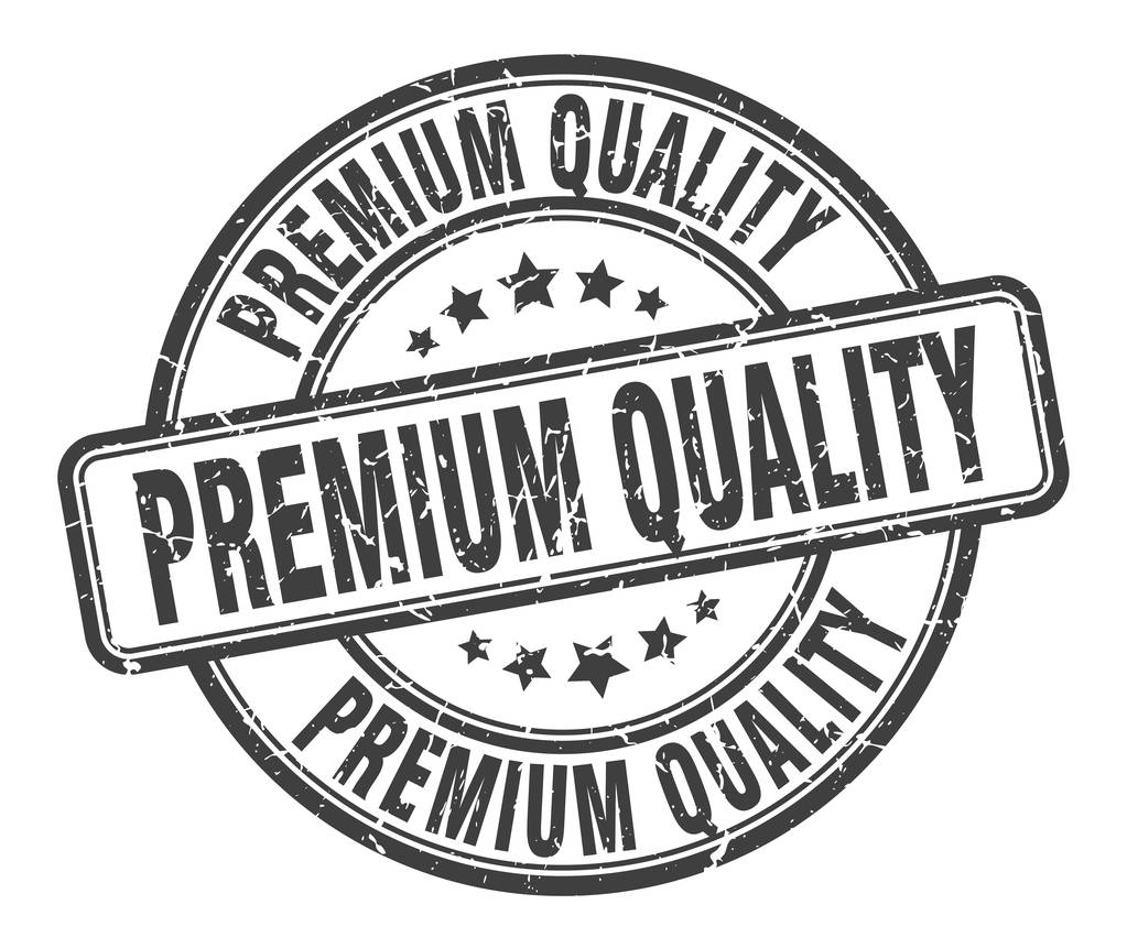 プレミアム品質のスタンプ。プレミアム品質ラウンドグランジサイン。プレミアム品質 - ベクター画像