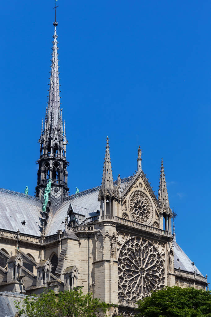 Vista de la iglesia original de Notre-Dame de Paris
 - Foto, imagen