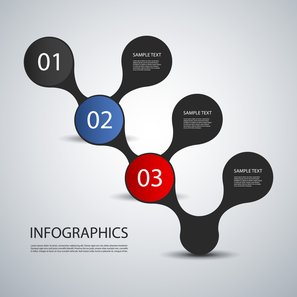 Infografik-Design - Vektor, Bild