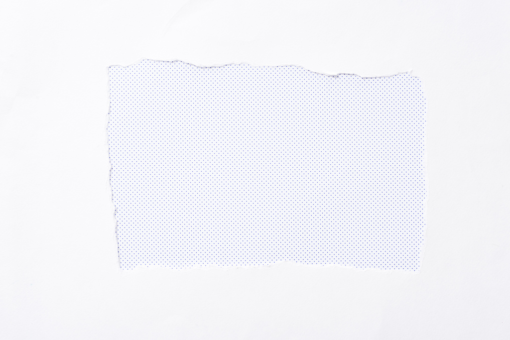 polka dot white background in white torn paper hole - Photo, Image