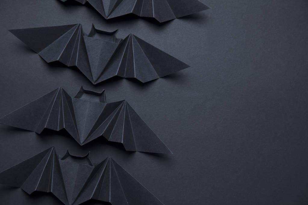 Halloween fantasmagorique dracula chauves-souris fond en origami
 - Photo, image