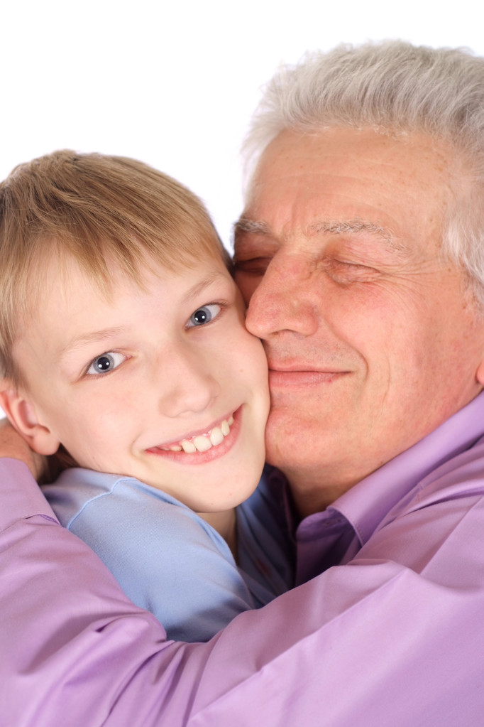 grandfather with kid - Photo, Image