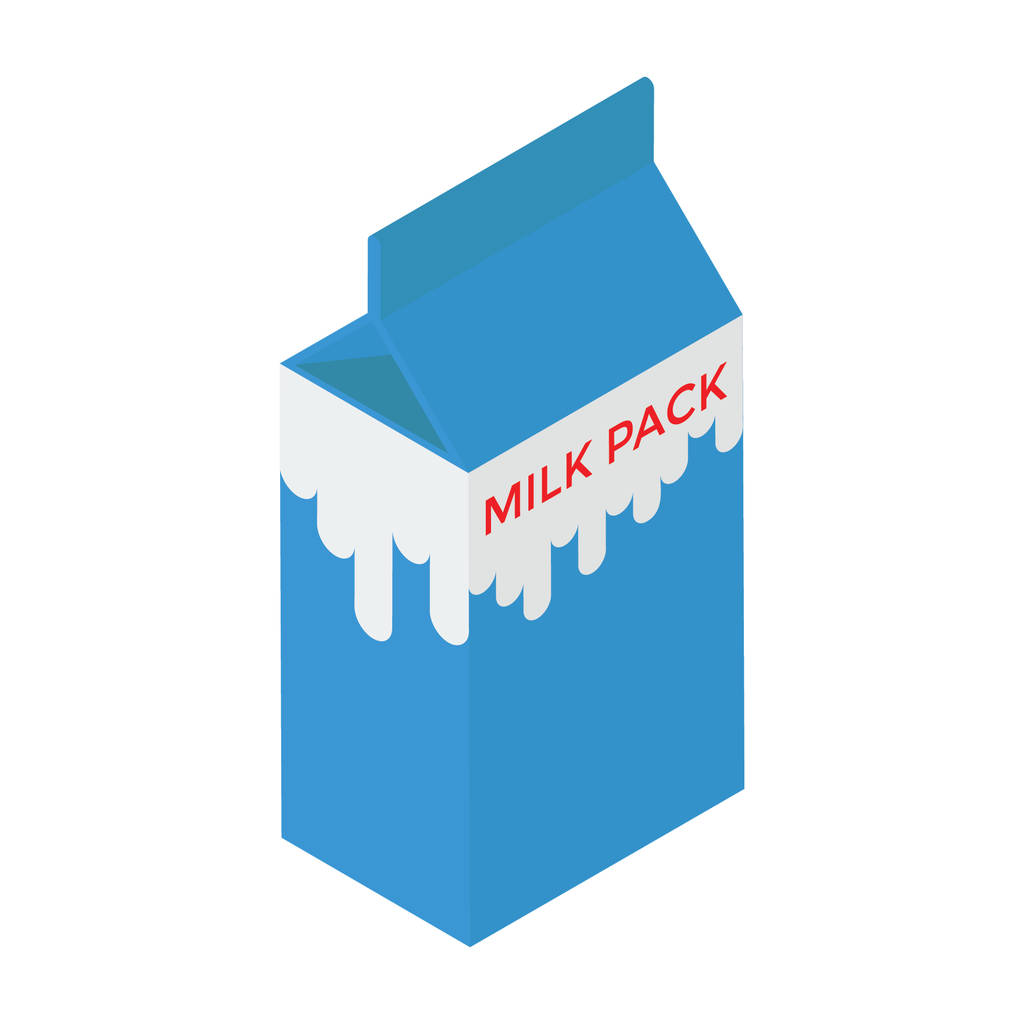 Vettore Tetra milk pack con design isometrico
  - Vettoriali, immagini