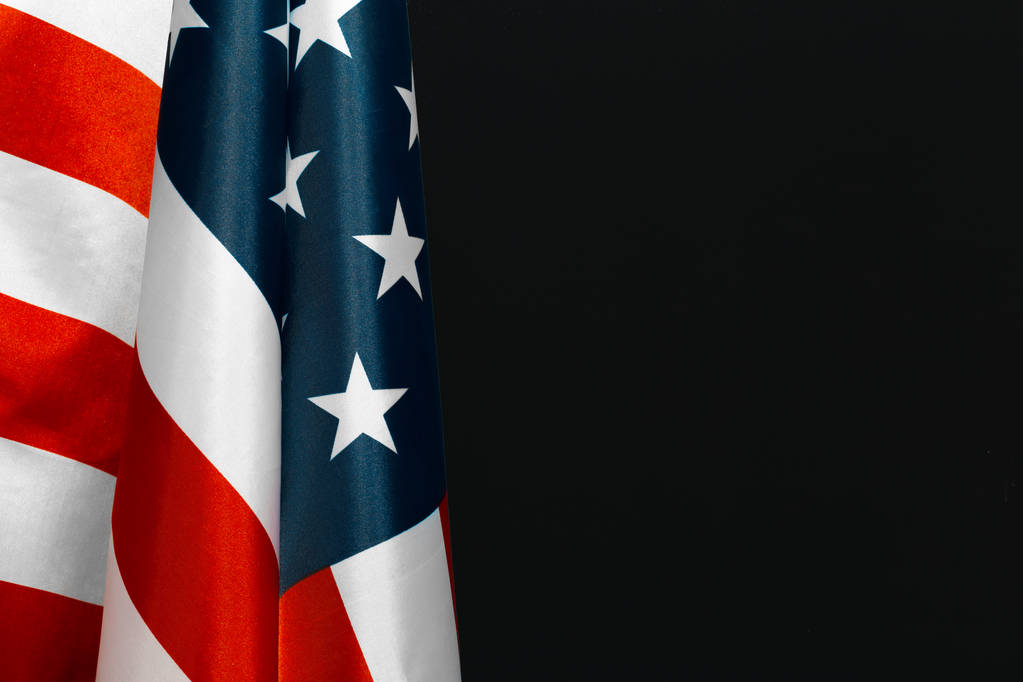 Klasyczna flaga amerykańska na tablicy z miejscem na tekst - Zdjęcie, obraz