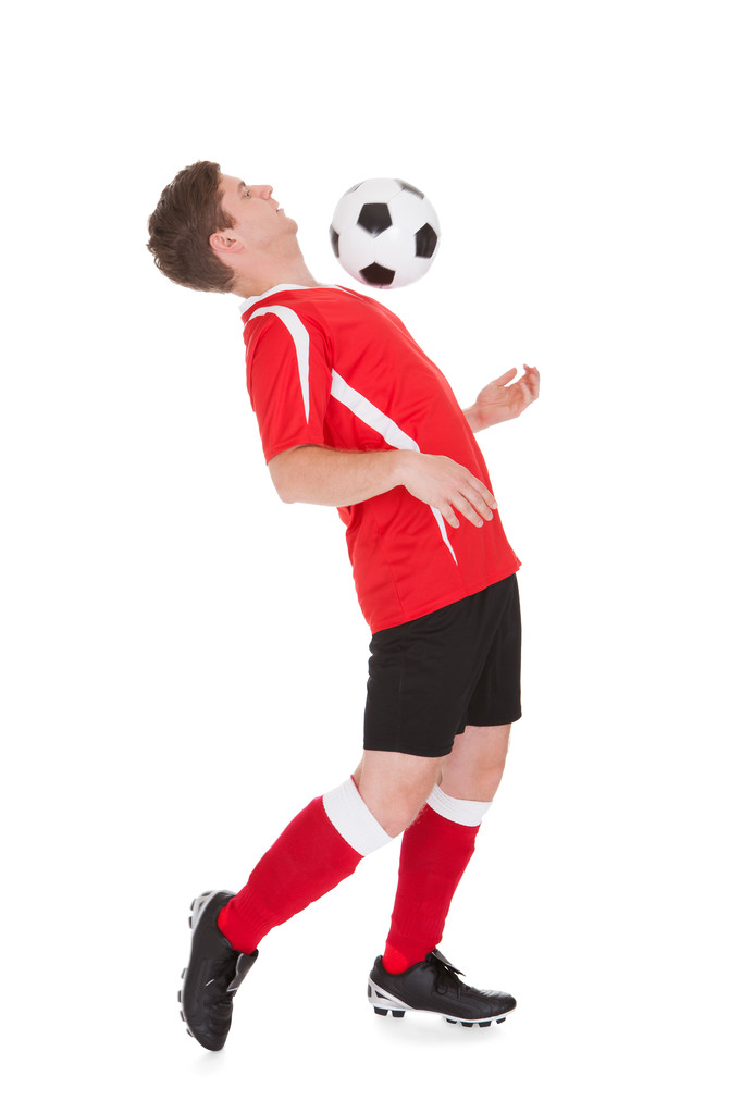 Футболист с мячом
 - Фото, изображение