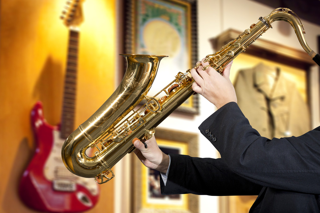 саксофонист - Фото, изображение
