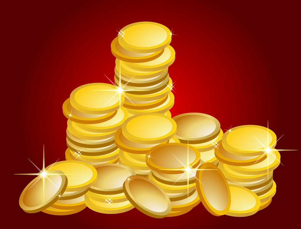 zlaté mince - Fotografie, Obrázek