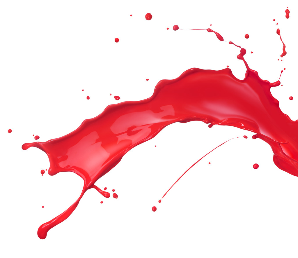 Salpicadura de pintura roja
 - Foto, Imagen